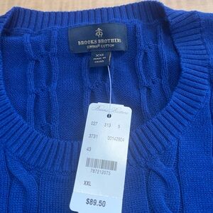 Brooks Brothers Royal Blue Crewneck Sweater